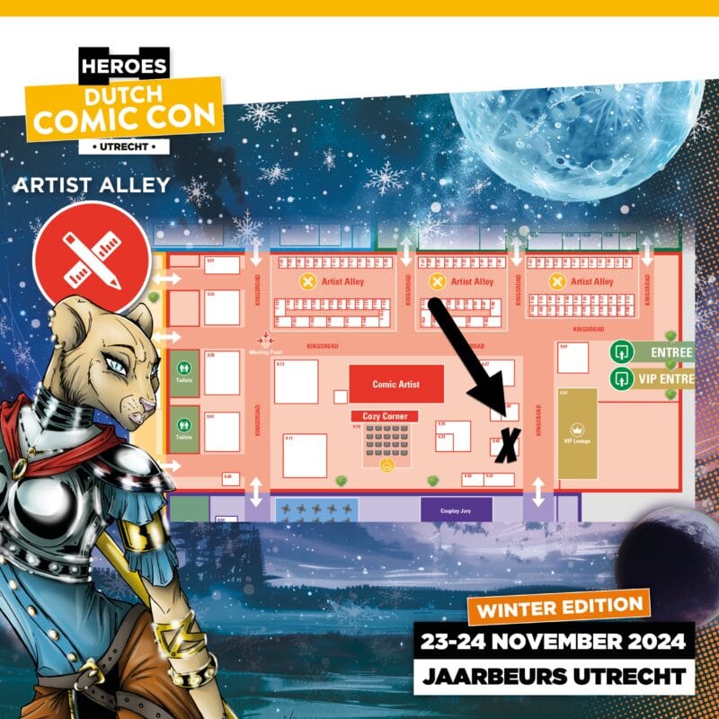 Professor X op Heroes Dutch Comic Con Winter Edition 2024 cover